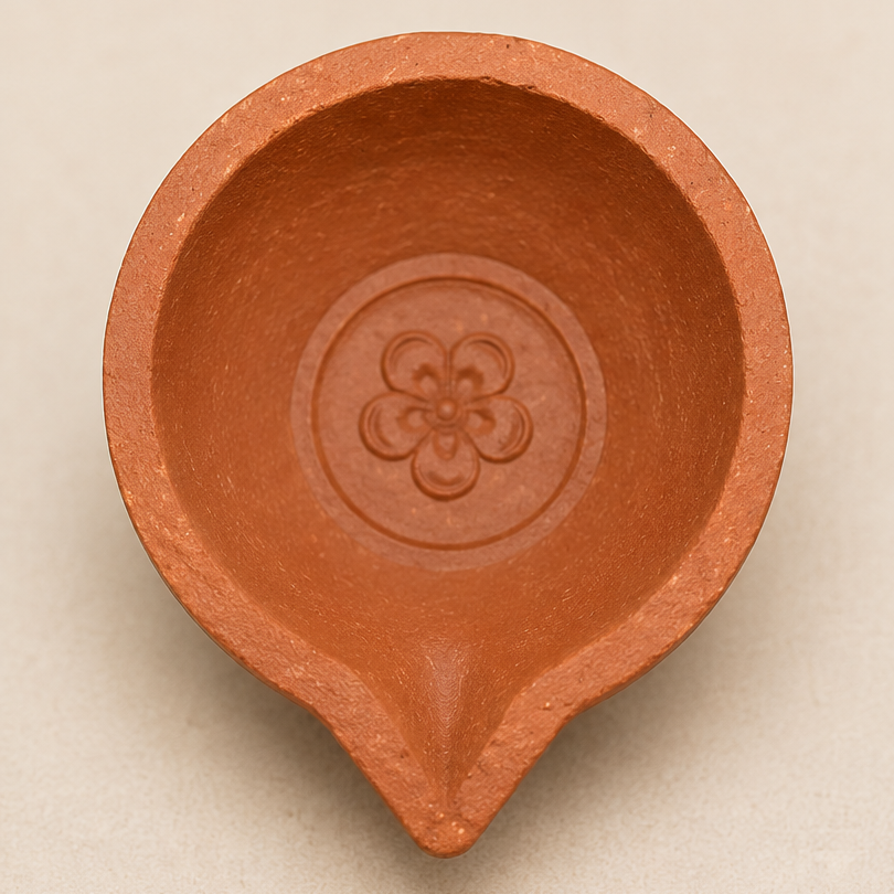 Handcrafted Clay Diya - A Warm Touch for Your Onam Celebrations | Pack of 10