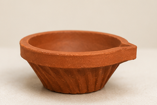 Handcrafted Clay Diya - A Warm Touch for Your Onam Celebrations | Pack of 10